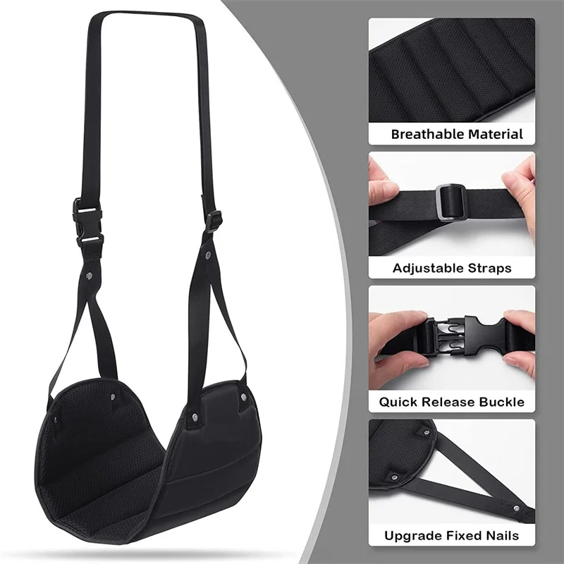 1/3PCS Travel Hammock Suspended Adjustable Office Hammock with Airplane Footrest for High Speed Rail Car Outdoor Furniture 2