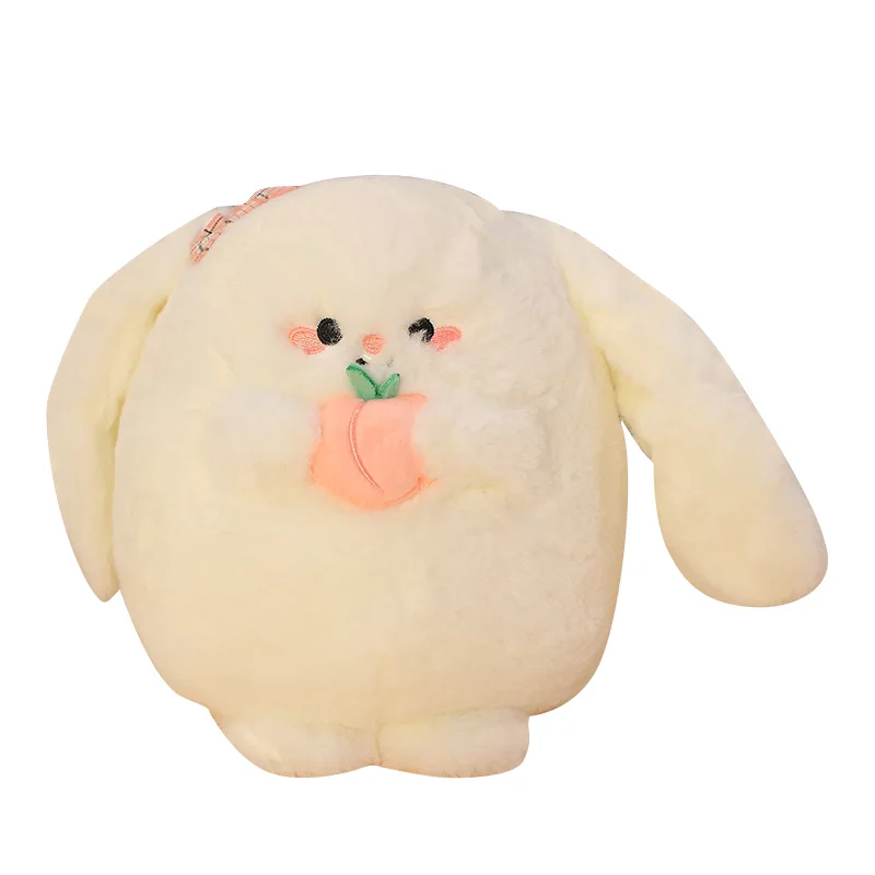 Nice Cute Baby Plush Toy Stuffed Soft Round Rabbit Plush Toy Kids Adorable Plush White Bunny Doll Kids Children's Birthday Gift