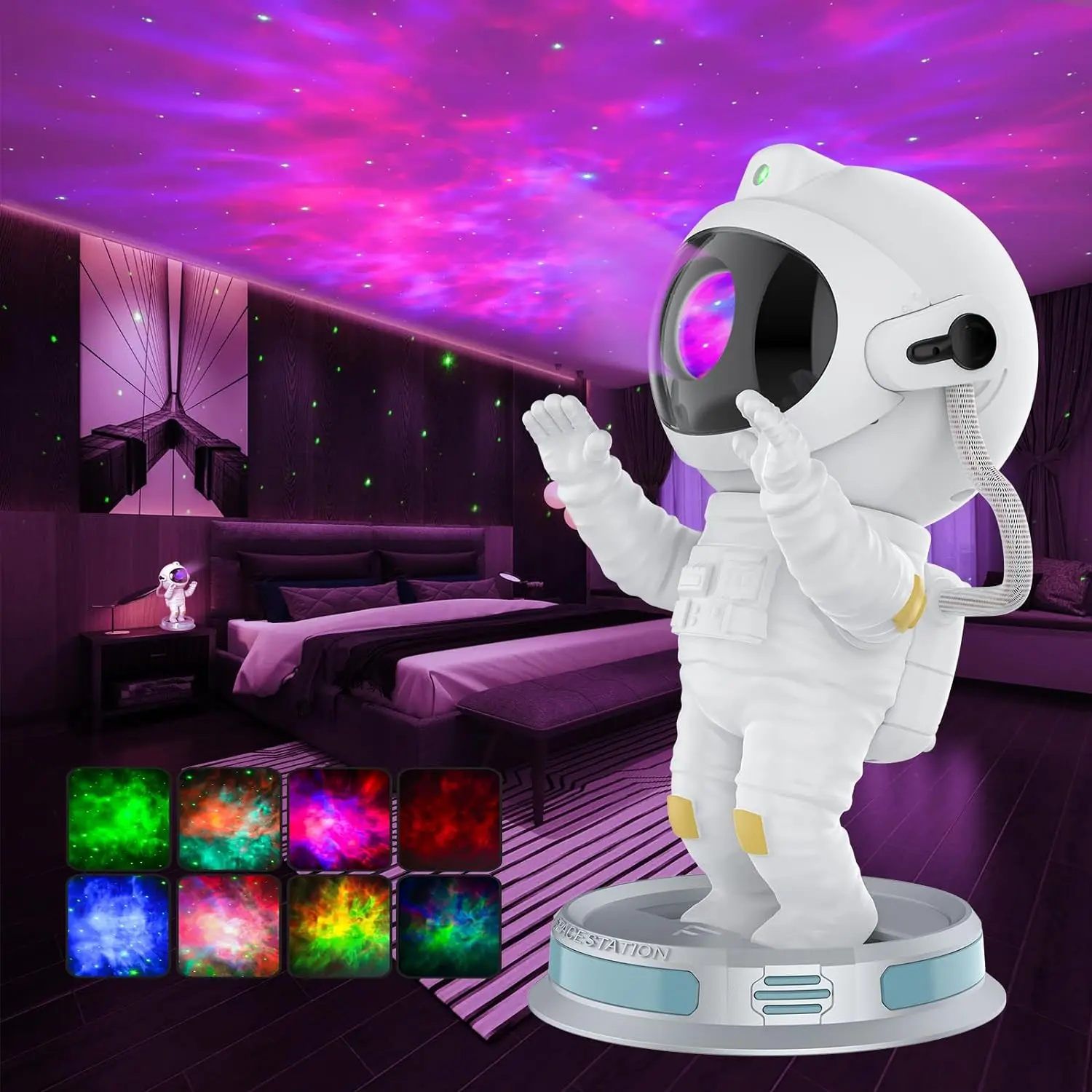 

Astronaut Galaxy Star Projector Night Light for Kids with Timer and Remote Control Nebula Projector Lamp for Bedroom and Ceiling