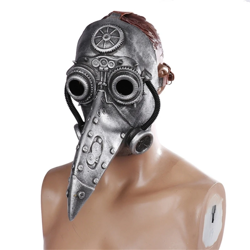 

Long Nose Beak Plague Doctor Mask for Halloween Cosplay, Steampunk Costumes