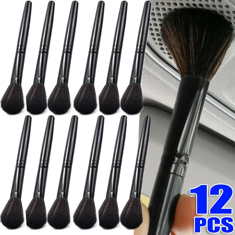 

Car Interior Detailing Brush Fibre Super Soft Cleaning Brush Car Detailing Kit Electrostatic Dust Remove Tools Wash Accessories