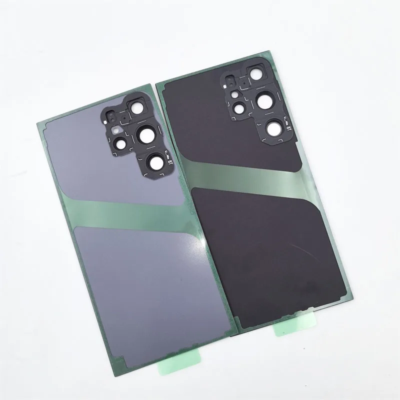 삼성 갤럭시 S24 울트라 5G SM-S928B 배터리 커버 후면 도어 하우징 패널 수리 부품 및 카메라 렌즈 프레임용 새 후면 유리