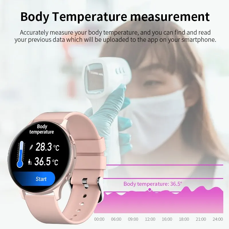 new body temperature smart watch women