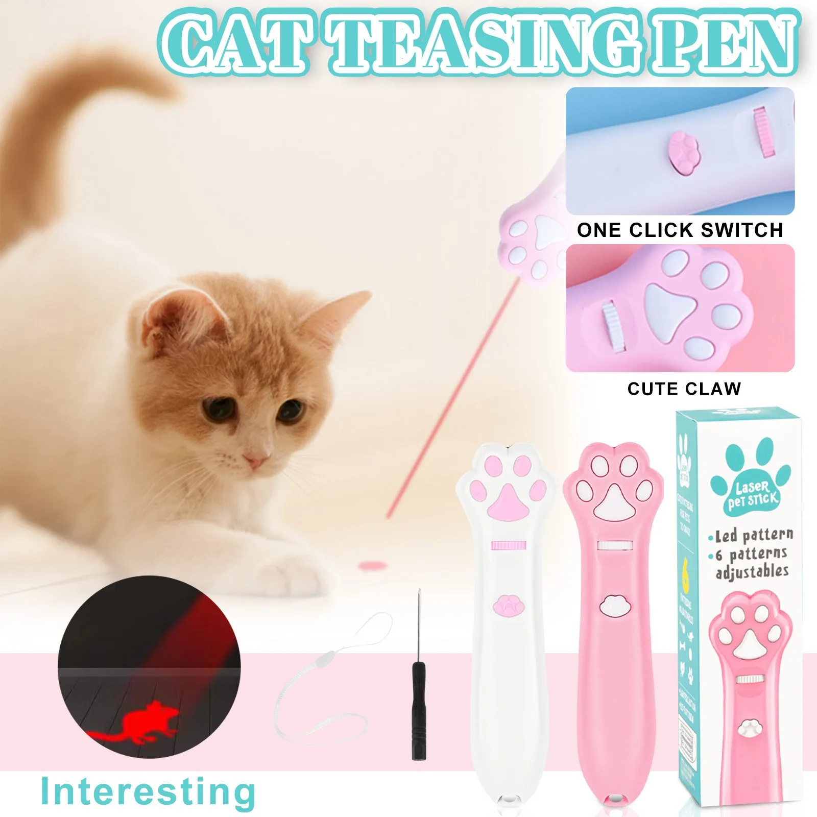 LED Laser Cat Teaser Toy 1