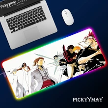 Tapete grande da almofada do rato do tapete do rato da almofada do rato do tapete do rato do anime do alvejante a esteira grande da almofada de mesa do pc da almofada do rato do rgb xxl com backlit
