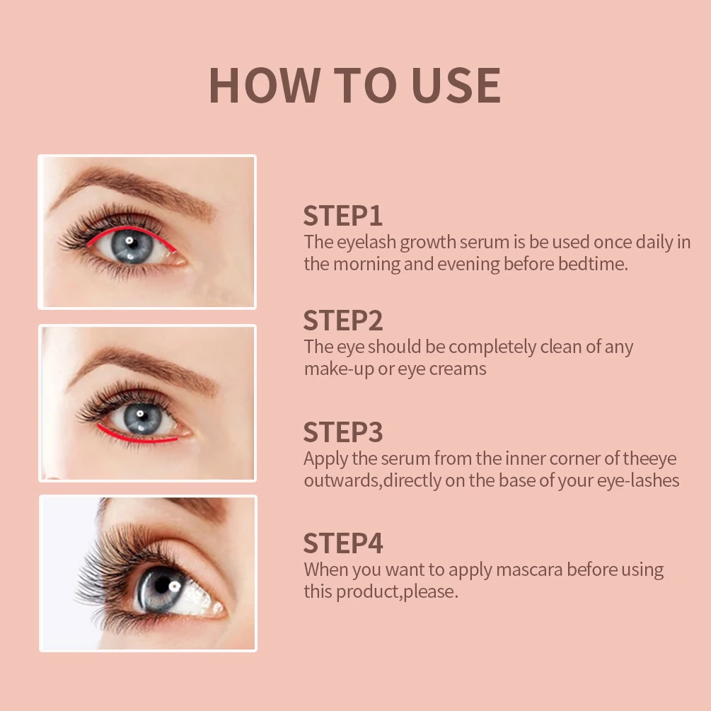 Natural Eyelash Growth & Nourishing Serum for Thicker, Longer Lashes