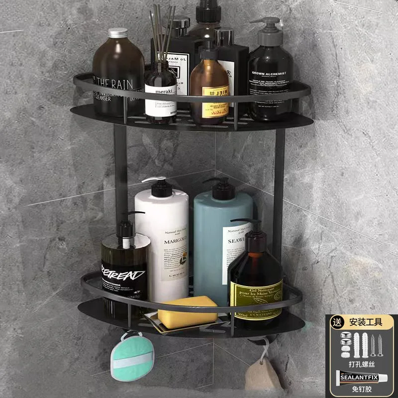 

Новые полки для ванной комнаты, настенное крепление без сверления, стеллаж для шампуня, стеллаж для хранения душа