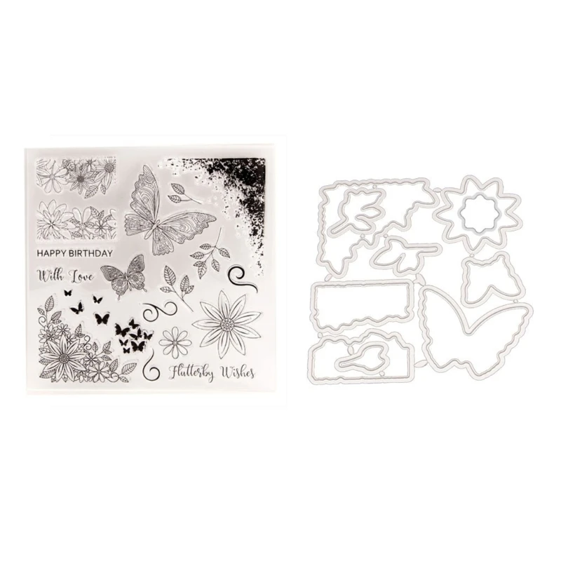 Flower-Leaves Clear Stamps Silicone Stamps for DIY Cards Making-Decor -  AliExpress