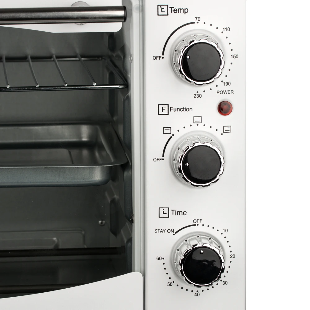 26L 1300W Free Timing Multifunctional Countertop Electric Toaster Pizza Oven with Visual Glass Door