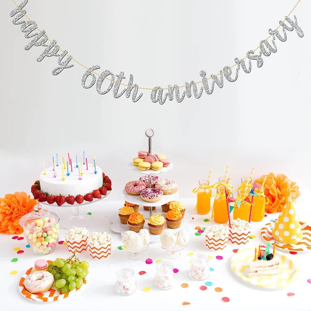 Clipart di torta di compleanno ad acquerello: palloncini e striscioni (download digitale) - Italia