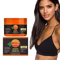 Gel Bronzant Hydratant à la Carotte, Léger et à Absorption Rapide, Rehausseur de Teint Naturel Sans Soleil pour le Visage et le Corps 1