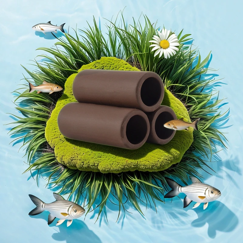3 Pcs Brown Ceramic Shelters Shrimp Habitat Breeding Tube Hiding Cave Shrimp Habitat Shelters