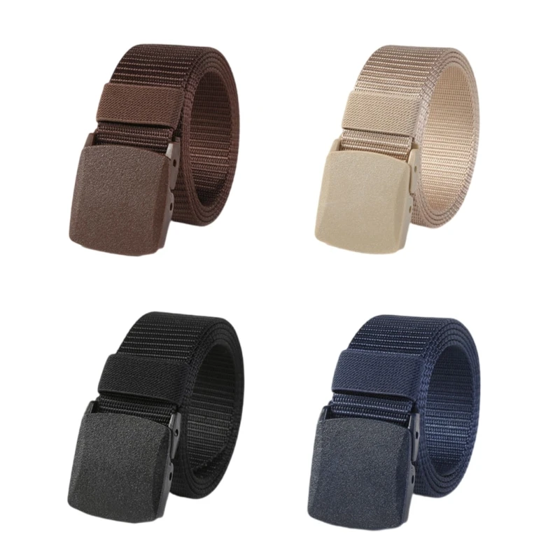 

4PCS Tactically Belt Fast Release Buckle Nylon Wear Resistant Belt Teens Male Waist Belt for Coat Jeans Wear Resistant