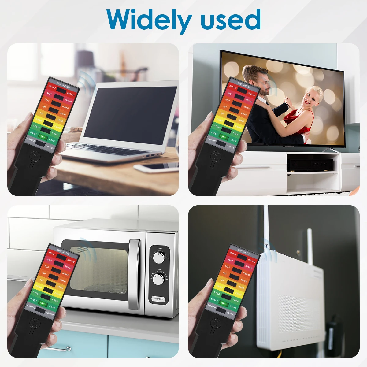 9 LED Portable EMF Magnetic Field Monitor Gauss Meter Latest Electromagnetic Field EMF Gauss Meter Radiation Dosimeter Detector radiation detector emf meter tester