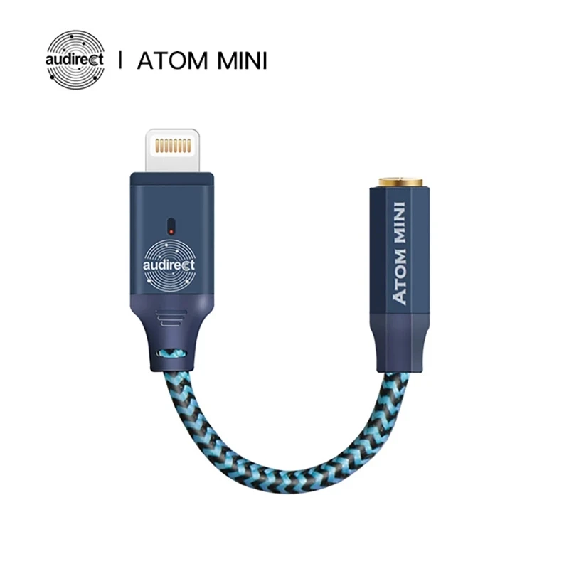 

Audirect ATOM MINI ES9280AC PRO Chip MFI iOS/Android DAC cable Support DSD512 32bit/768kHz HiFi Portable USB Amplifier AMP