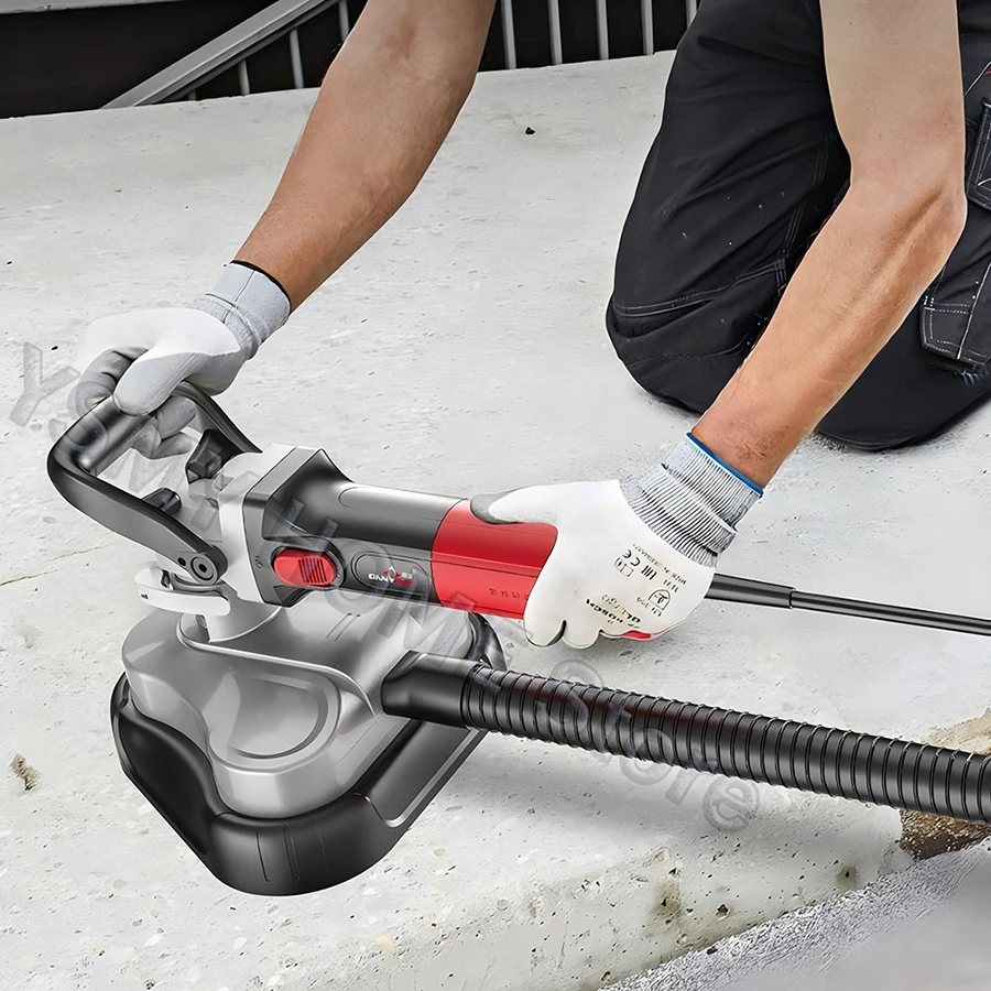 1980W Wall Grinding Machine Three head dustless concrete cement Handheld Polishing sanding Tool Brushless speed control 110/220V