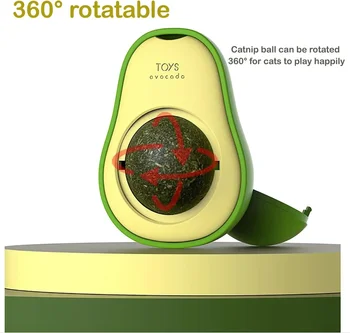 360° Rotation Cat Toy Cat Mint Cat Training Kitten Nutrition Energy Ball Cat Chew Toy Pets Interactive Balls Pet Chewing Toys 3