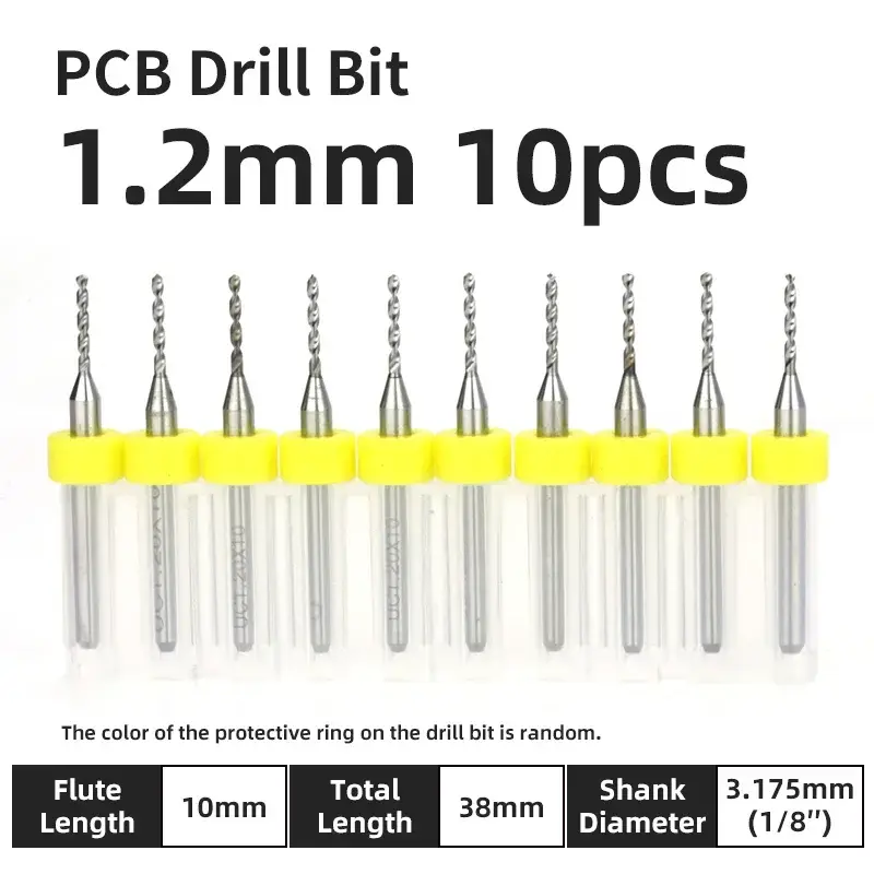 10pcs PCB Drill Bit Set Carbide Micro Drills For Printed Circuit Board 1/8" Fixed Shank Mini CNC Tungsten Steel Bits 0.1-3.175mm image 33