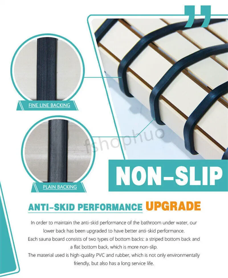 Premium Bath Mat Tub Shower Mat Non Slip PVC Bathroom Floor Pad Anti-bacterial Anti-Slip Shower Pad Gray