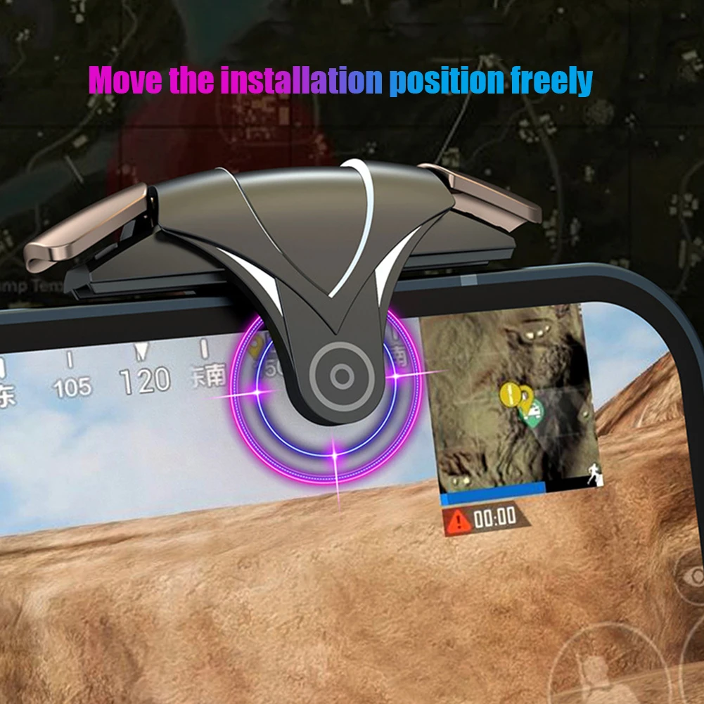 Gaming Controller Game Joystick G12 Mobile Phone Gaming Trigger Game PUBG Shooter Joysticks Gamepad Shooting ABS Aim Key Button L1 R1 Controller For IOS Android