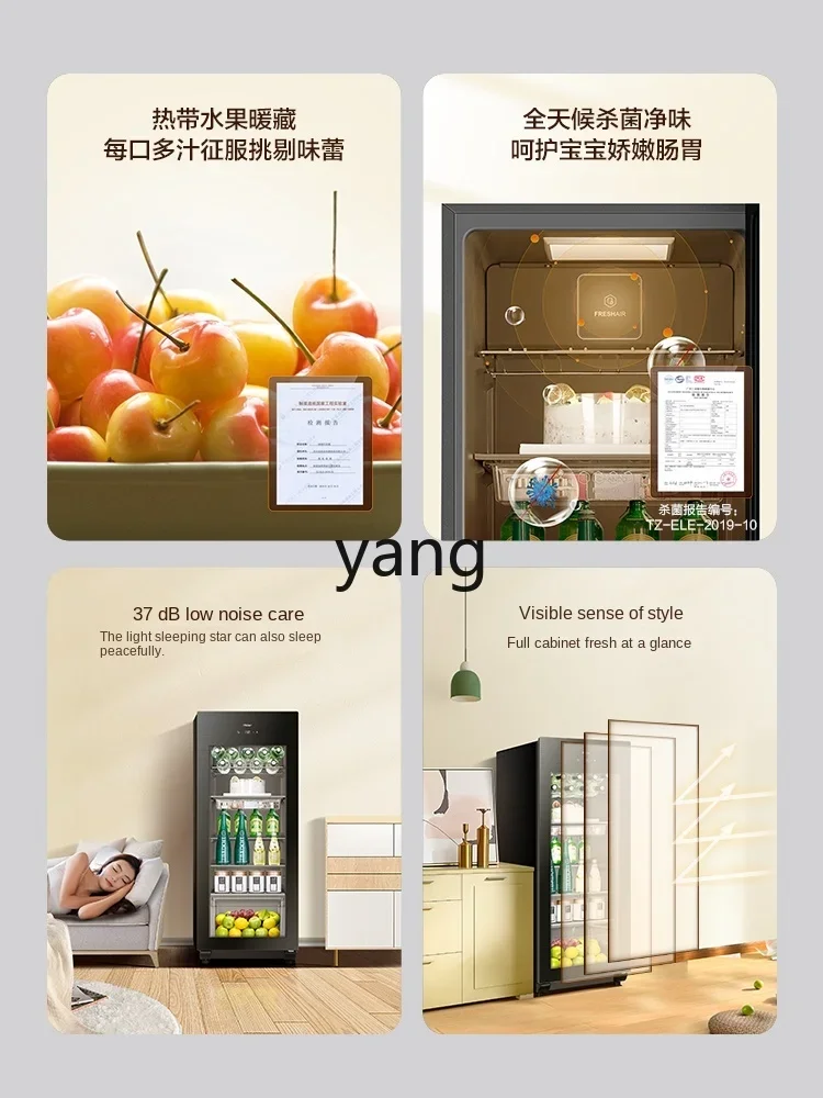 L'm'm Household Living Room Tea and Fruit Refrigerator Frozen to Keep Fresh Refrigerated Cabinet