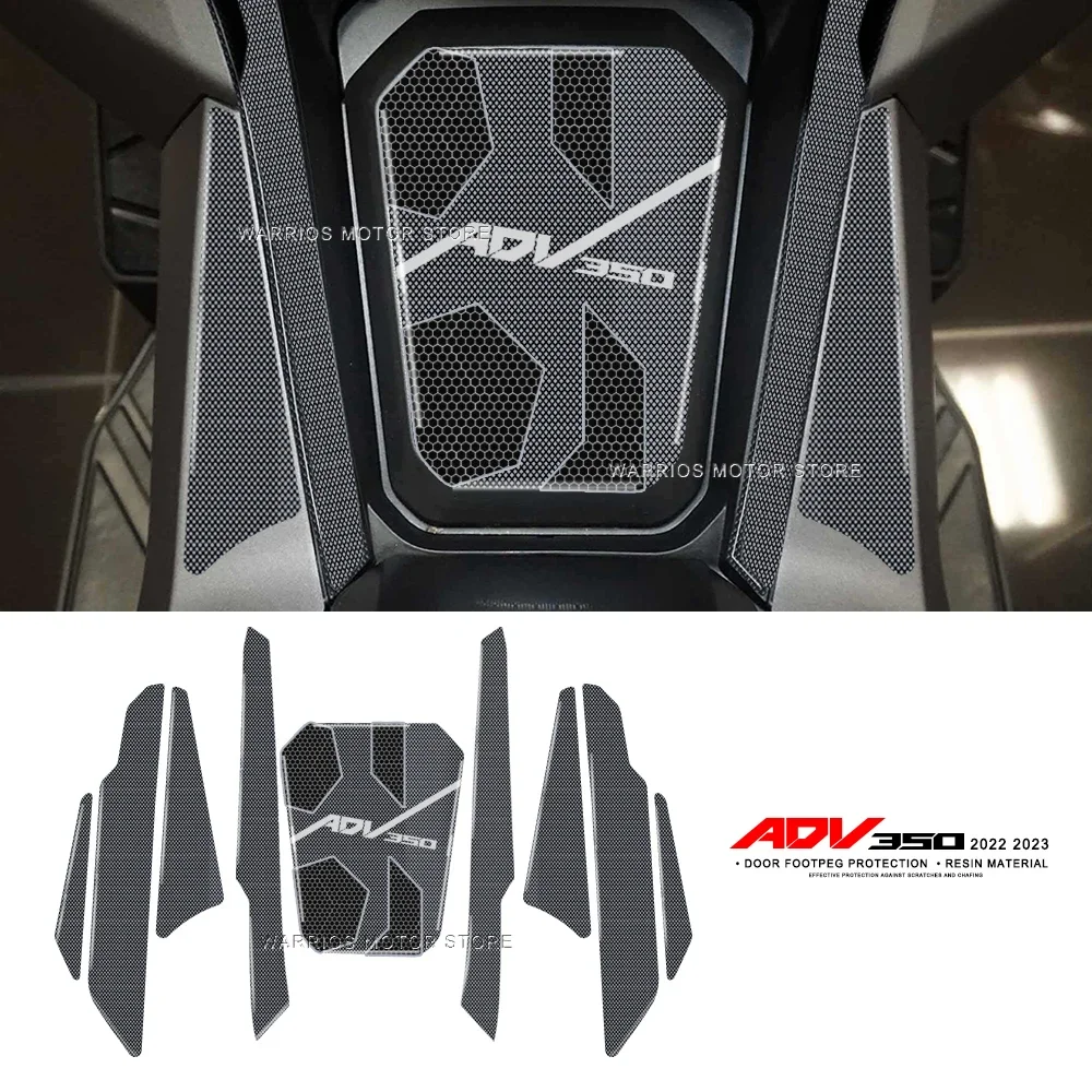 

Motorcycle Stickers Resin 3D Guards Foot Board Door For HONDA ADV350 ADV 350 2022 2023
