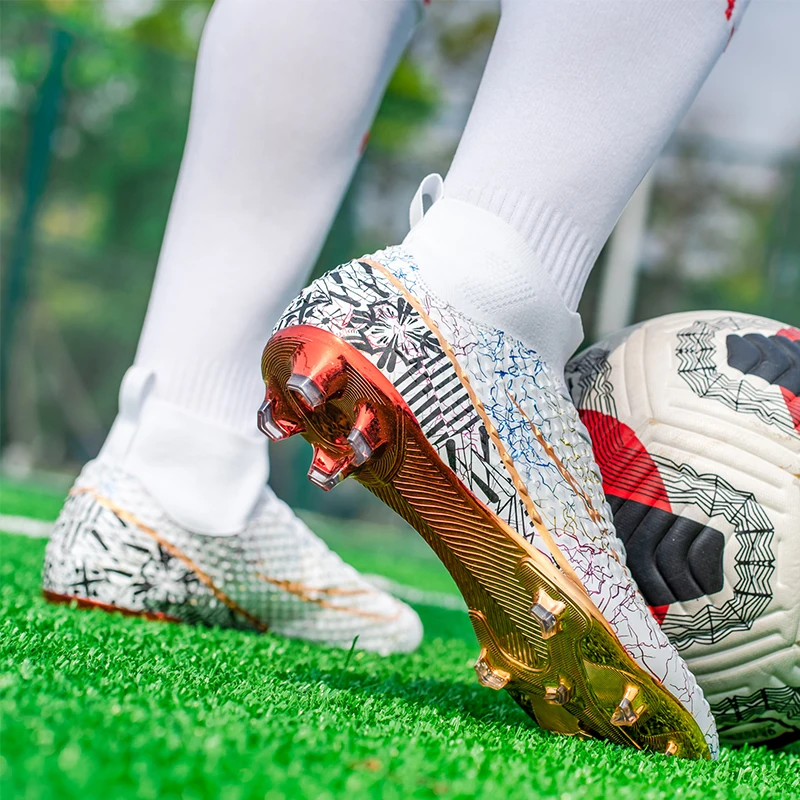 Soccer Shoes Society Original Football Boots Indoor Soccer Boots High Ankle Non Slip Children's Football Shoes Sports Shoes