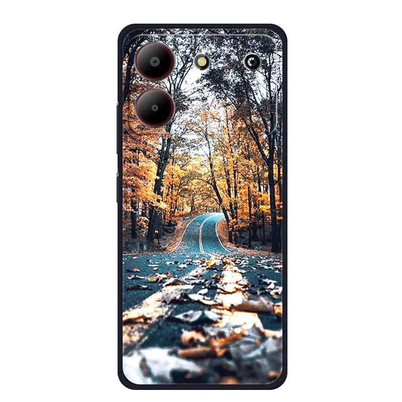Sleek Black Silicone Soft Back Cover Case