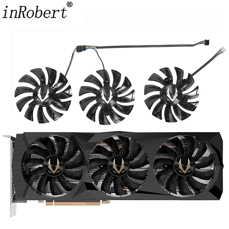 Placa Gráfica Ventilador de Refrigeração para Zotac Gaming Geforce Rtx 2080 2070 2080 ti Amp Extremo fã Gpu 87 mm Ga92s2u Rtx2080 2080ti