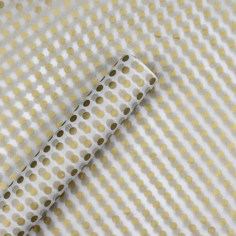 20sheets Gold Stars Translucent Tissue Paper Flower Wrapping Paper Gift Packaging Craft Roll Wine Clothing Wrapping