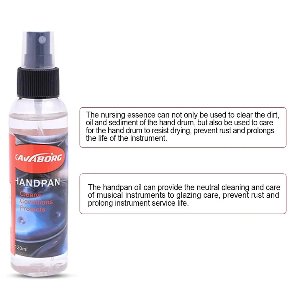 Hand Drum Metal Drum Cleaning Care Nursing Essence Handpan Maintenance Oil Harmless Liquid for Drying and Rust Prevention