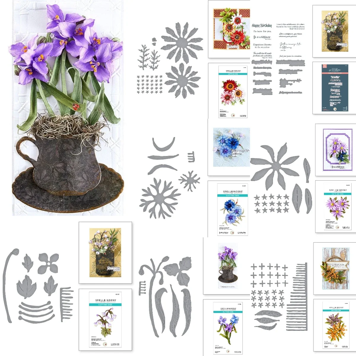 Painted Daisy And Ladybugs Metal Cutting Dies Scrapbook Diary Decoration Stencil Embossing Template Diy Greeting Card