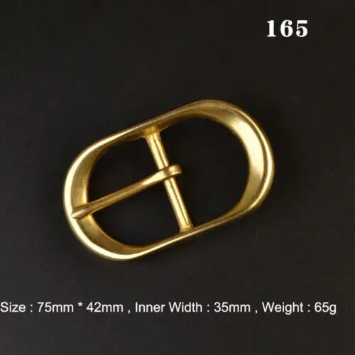 Premium Solid Brass Pin Buckle for Leather Craft and Belt Replacement
