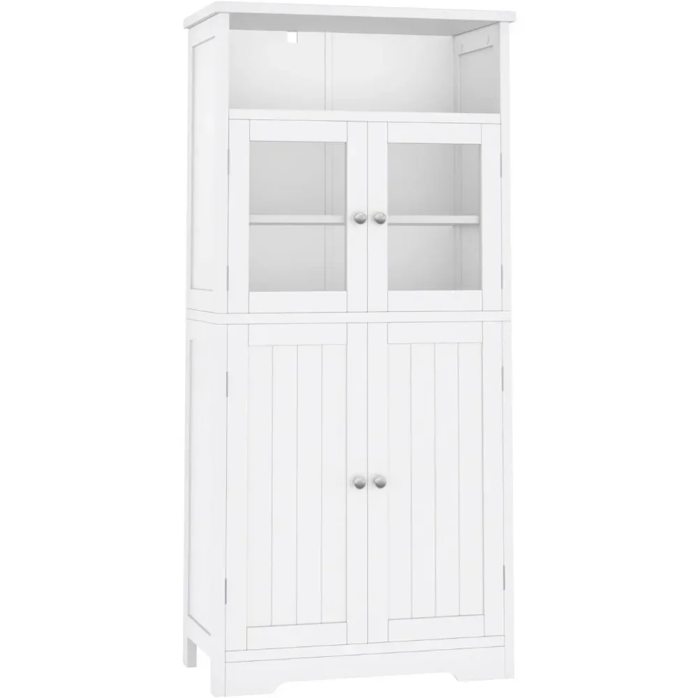 

Freestanding Bathroom Cabinet With Open Storage Cabinet 23.6 X 11.8 X 50.4 Inches Furniture Home