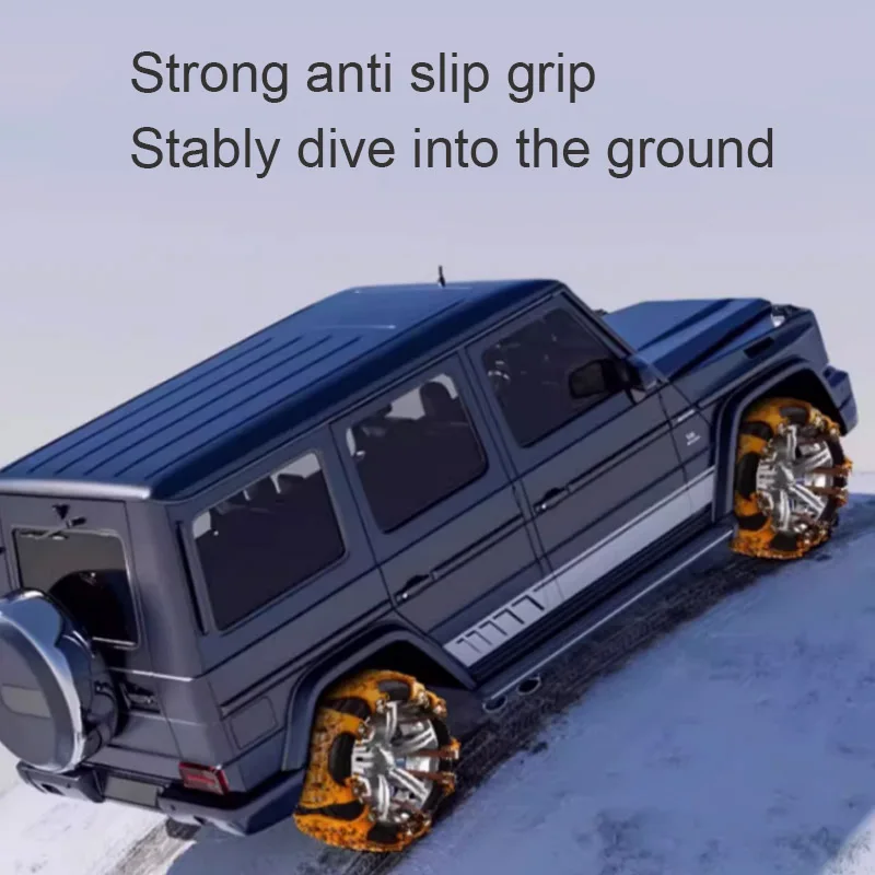 6PCS Car Winter Tire Wheels Snow Anti-skid Chains Wheel Tyre Cable Belt Winter Outdoor Emergency Tools Auto External Accessories