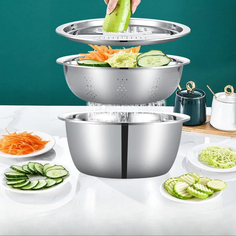 3PCS Vegetable Slicer Stainless Steel