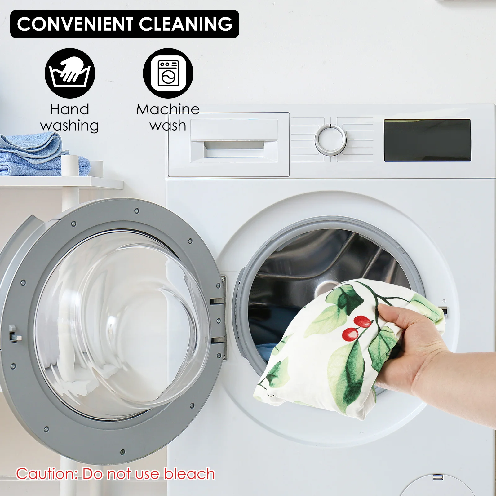 4Pcs Recliner Chair Cover Single Stretch Couch Covers with Side Pockets Non Slip Printed Sofa Protector Decorative Couch Cover