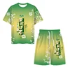 Summer Ice Silk Beverage Printed T-irt round Ne ort Sve Men Women 3D Print Casual Sportswear for Teenagers
