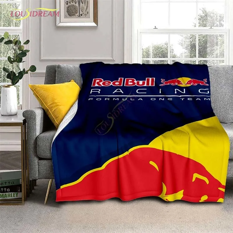 Фланелевое Одеяло Red Bull мягкое флисовое покрывало для спальни дивана |