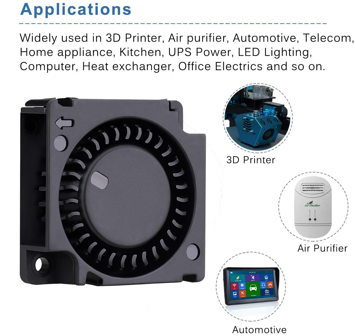 CC 5v 12v 24v, 30mm, ventilador do