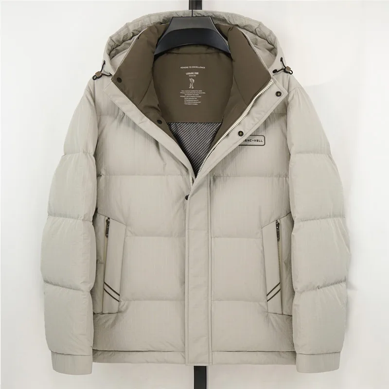 YX-2603 Men's Winter New Down Jacket Thickened Warm Extreme Cold White Duck Down Short Jacket Casual Youth Business