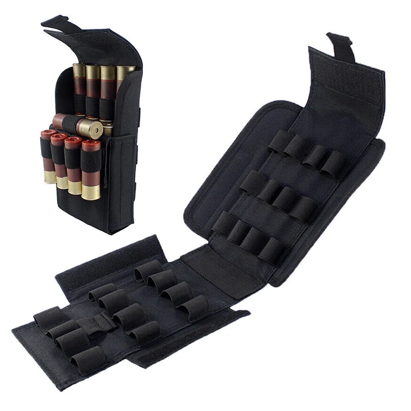 

Gun Accessories Tactical 25 Rounds Foldable Ammo Pouch Molle Shotgun Shells Military Bullet Rifle Cartridge Holder Carrier Bag