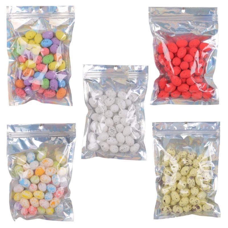 

Set of 50 Colorful Easter Decorations Eggs Multi-Color Foam Eggs