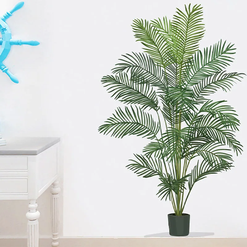 decalmile Adesivi Murali Palma Albero Grande Verde Adesivi da Parete Pianta Tropicale Uccelli Decorazione Murale Camera da Letto Soggiorno Bagno