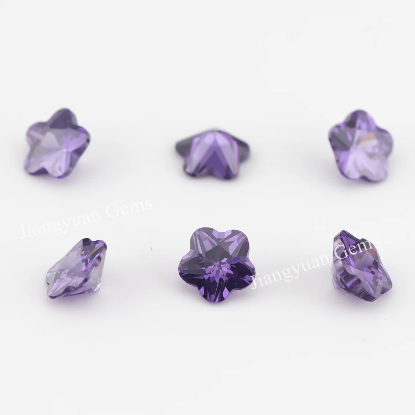 Größe 3x3mm ~ 10x10mm 5A Zirkon Blumenform Verschiedene Farben Zirkonia Stein Lose CZ Synthetischer Edelstein für die Schmuckherstellung – Detail 16