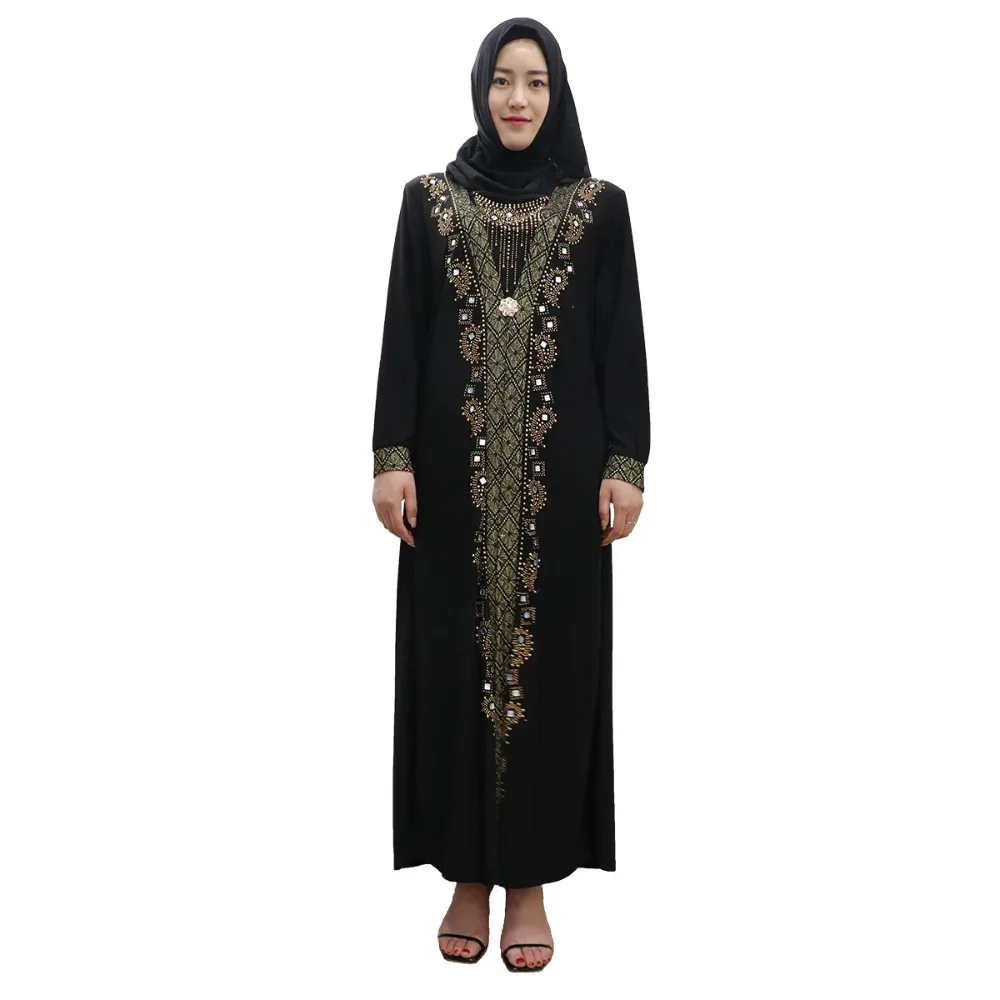 Eid Women Abaya Islam Robe Arab Clothes Hijab Dubai Turkish Indian Kaftan Islamic Ramadan Prayer Dress Muslim Dresses With Hijab