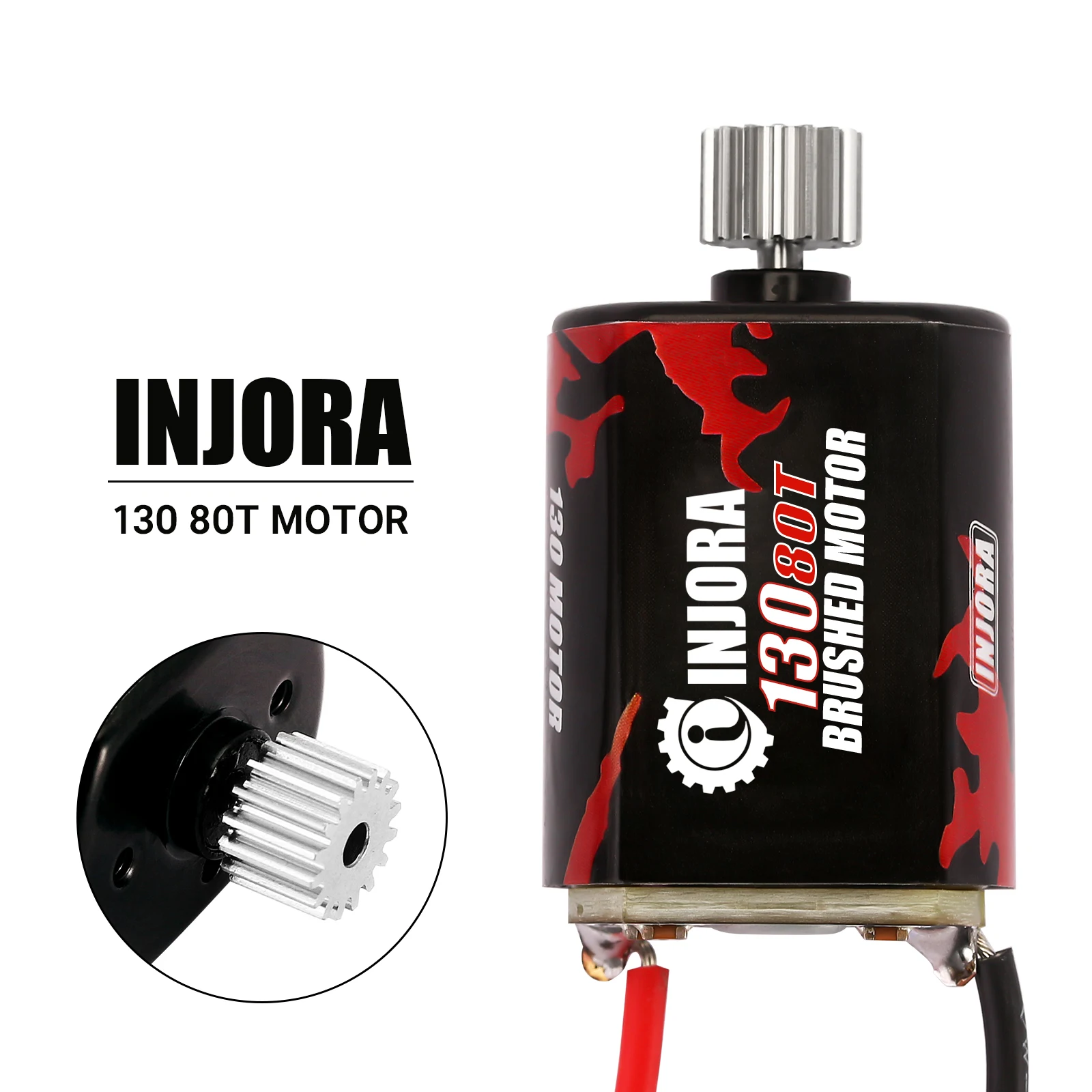 thumbnail image 2 of 030 88T RC Carbon Brushed Motor, 20 X 15 X 12 Mm, Replacement RC Motor Repair Part With Gears For Axial Scx24 1 24 Rc Car 2 of 14