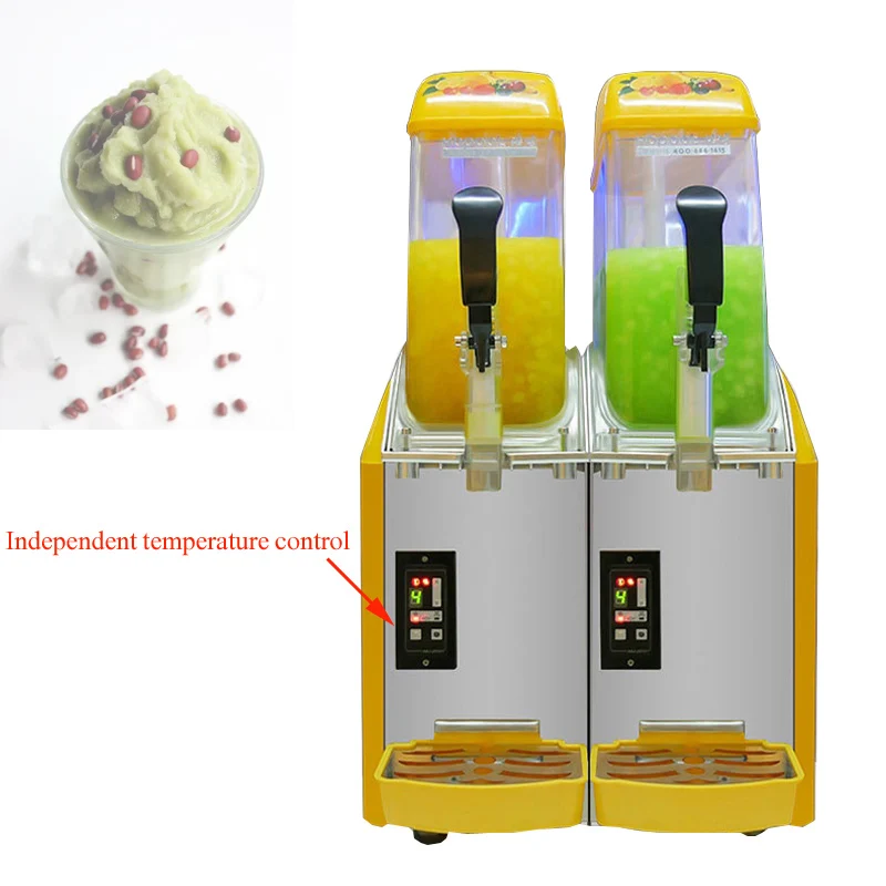 Big Capacity 12L*2 Double Tank Slush Machine Commercial Snow Ice Machine drink making slushy maker slush machine 2