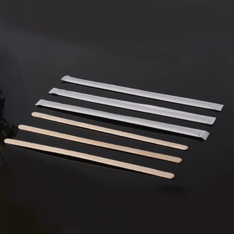 Description Picture 6 of item100pcs Single Packaged Coffee Wood Coffee Stirrer Disposable Wood Stirring Rod 14cm/19cm Coffee Stick Tea Stick