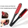 Pro Hairdressing Straightener Nylon Hair Straightening Double Brushes V Shape Comb Clamp Not Hurt Styling Tools DIY Home 2